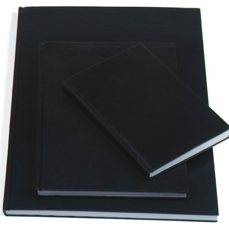 Sketch Pad 100gsm 80 Sheets Tape Bound Black Hard Cover A3 A4 A5