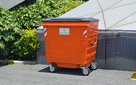 صندوق نفايات الصلب المجلفن بالغمس الساخن