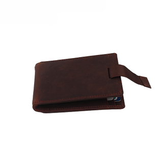 13626C Mad Horse Skin Men Wallet with Advanced RFID Secure