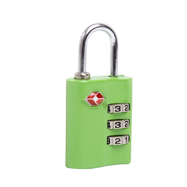 13005 Promotional Combination Padlock Zinc Alloy TSA Approved 3 Digit Luggage Lock