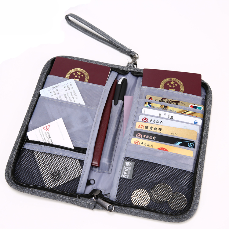 13599C Portable Polyester Passport Holder