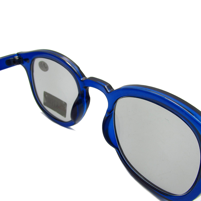 Dark blue bifocal reading glasses