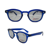 Dark blue bifocal reading glasses