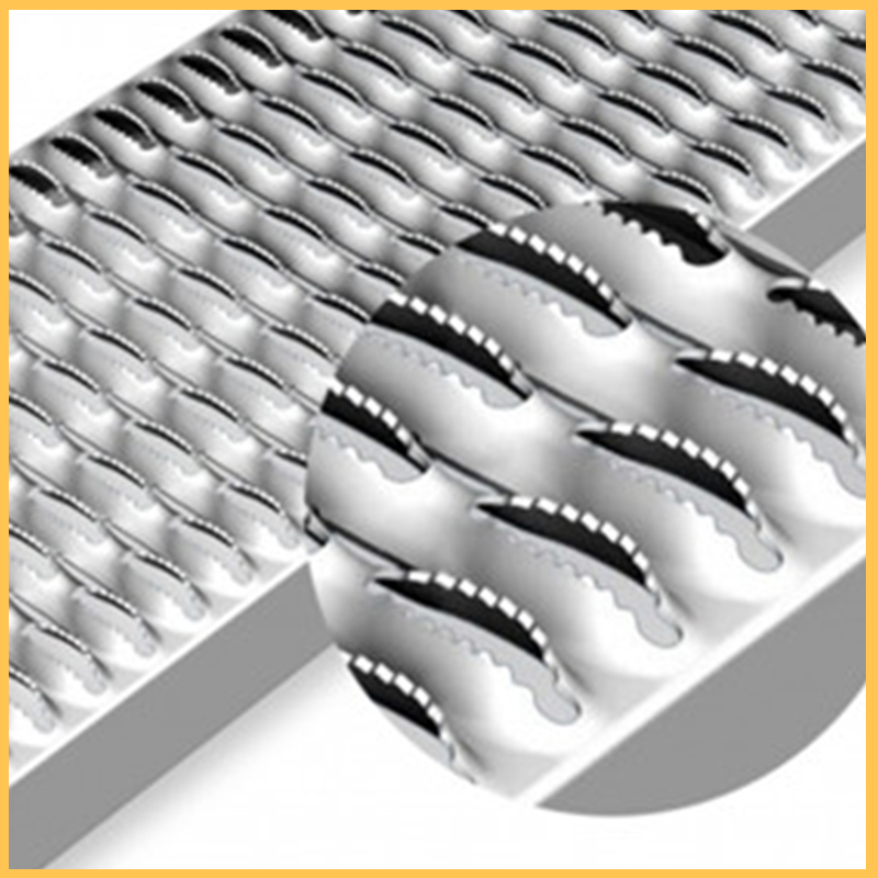 Perforated Serrated Grating