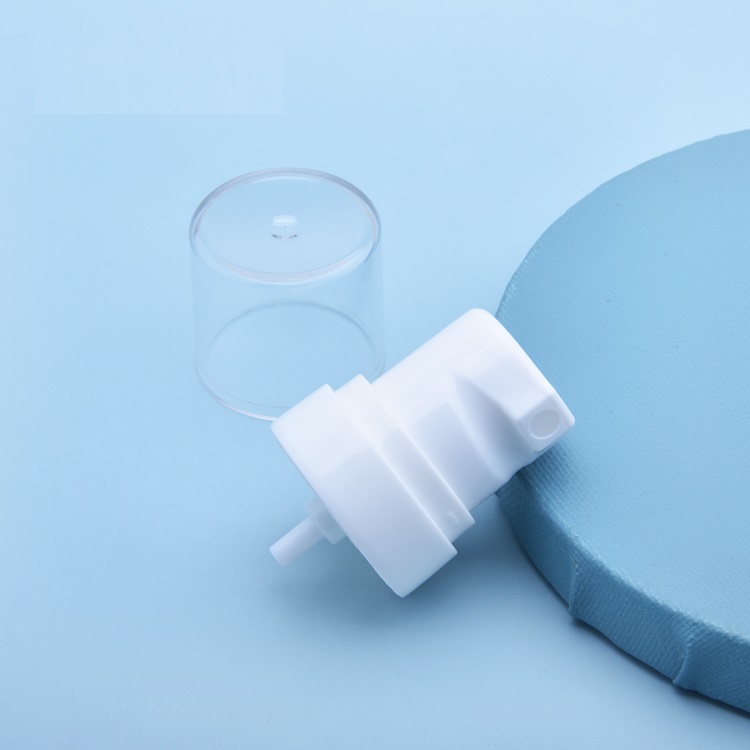 Pompe à crème en plastique avec couvercle