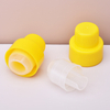 Bouchon de détergent à lessive en plastique PP jaune de 38 mm