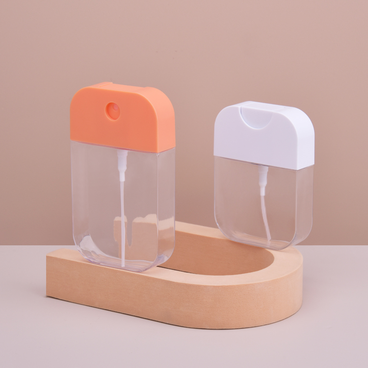 Garrafa dobro do pulverizador de perfume da forma do cartão do tamanho 30ml 50ml