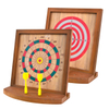 Wood Magnetic Tabletop Games Dart Tray Set.
