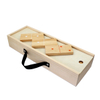 Wooden Dominoes with Multi-Color Dots 28 Piece Wood Domino Game Set for Kids Adults Family Outdoor Lawn Yard Games