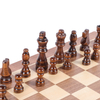 25-Year Manufacturer's Unisex Wooden Chess Checkers SET 15" Magnetic Folding Board 3" King Height Pine Wood Pieces Vintage.