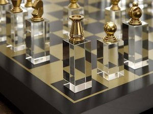 Plastic schach Chess Pieces In Size 2 or 2.5 Inch wooden pieces Meta land Crystal pawn pieces