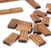  3 Wooden Board Games in 1 Set Education Toy Toe-Coffee Table Decor Wholesale Tic Tac Toe XO Peg Solitaire Double 6 Dominoes.