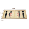 Wooden 2 in 1 Game Board Sling Puck Flying Chess Game Carpet Airplane Flight Chess Family Party Game Toy