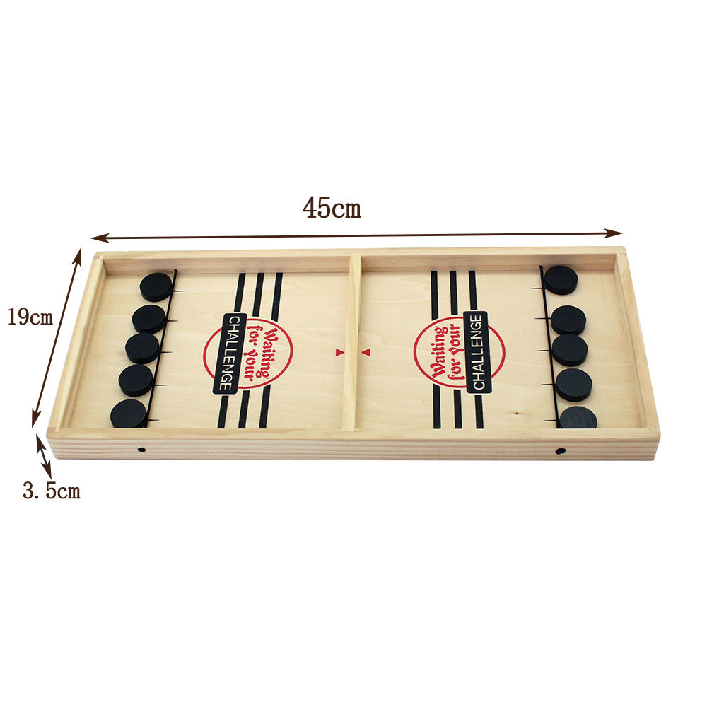 Wooden 2 in 1 Game Board Sling Puck Flying Chess Game Carpet Airplane Flight Chess Family Party Game Toy