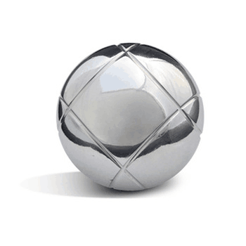 Bocce Ball Set 73mm Petanque Boules French Balls with 8 Silver Balls and Carry Bag for Outdoor Garden Beach Games.