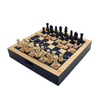  Chess Checkers 2 Games in 1 Custom Manufacturer 12" Wooden Game Set with Drawer Wooden Chess Board Chess Pieces Chessboard.