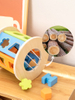 Shape Sorter Toys Wooden Shape Sorter Early Learning Educational Montessori Toys for 1+ Year Old get Smarter