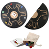  Original Classic Board Marble Game Double Sided Painted 2 to 6 Player Wooden Table Game for Parties Foldable Game Set