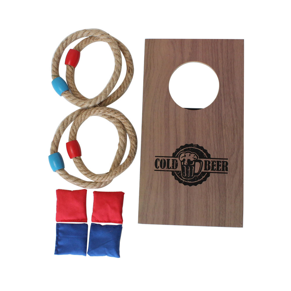 Best Bar Game 2 in 1 Set Mini Ring Toss and Cornhole Table Game for Party and Drinking Throwing games