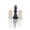 Roll Up PU leather Chess / checker Travel Game Set with wood or plastic chess pieces & carry bag
