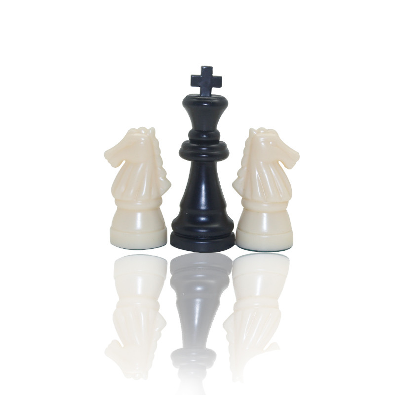 Roll Up PU leather Chess / checker Travel Game Set with wood or plastic chess pieces & carry bag