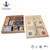 Amazon Hot sale 10 in 1 chess board game set Wooden Chess Checkers Backgammon Ludo Chinese checkers Poker Dominoes 