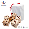 Giant Wooden Yard Dice Set of 6 Yardzee and Yardkle Games Yard Outdoor Lawn Games for Adults and Family