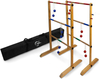 Wooden Ladder Toss Double Wooden Ladder Ball Game with Finished Wood And Durable Nylon Carrying Case