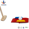 Children Kids Wooden Game Mini Golf Course Toy Set W/ Clubs, Balls, Holes, Obstacles, And Carry Bag