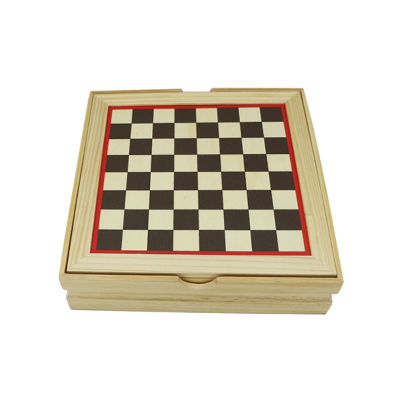  Multi-function Tabletop Wood Game Set Includes Chess set Checker Backgammon Ludo Domino Mikado etc board game