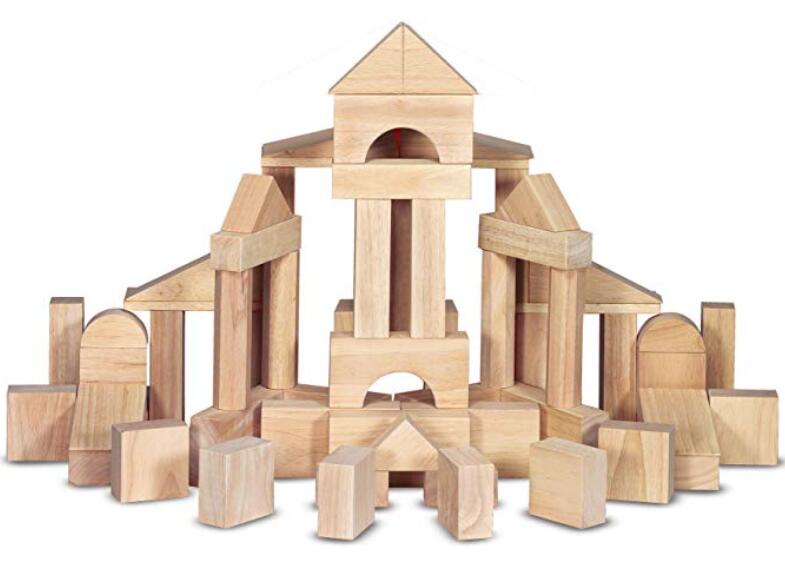 colorful Lewo Wooden Stacking Board Games Building Blocks for Kids Boys Girls
