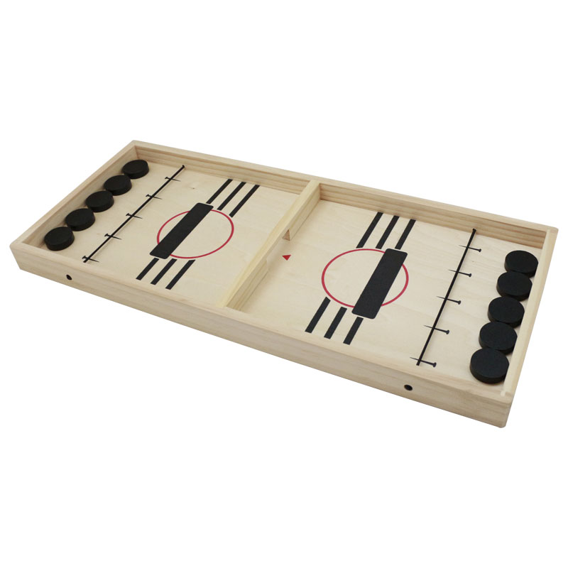 Popular Game 2 in 1 Fast Sling Puck Game & Ludo Game Set 2021 Fast Sling Shot Wooden Board Game