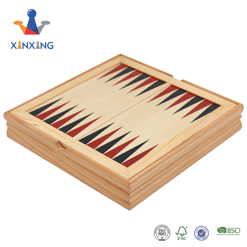 Inlaid Style Magnetized Wood Chess Set with Staunton Wood Chessmen