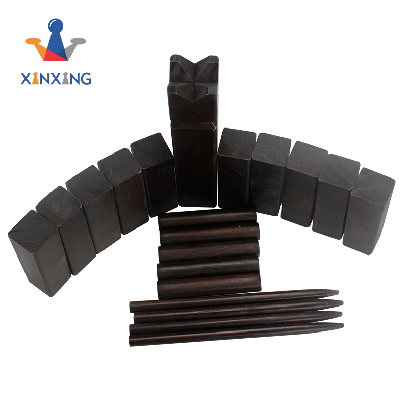 Wooden Kubb Viking Chess Fun Outdoor Yard Game