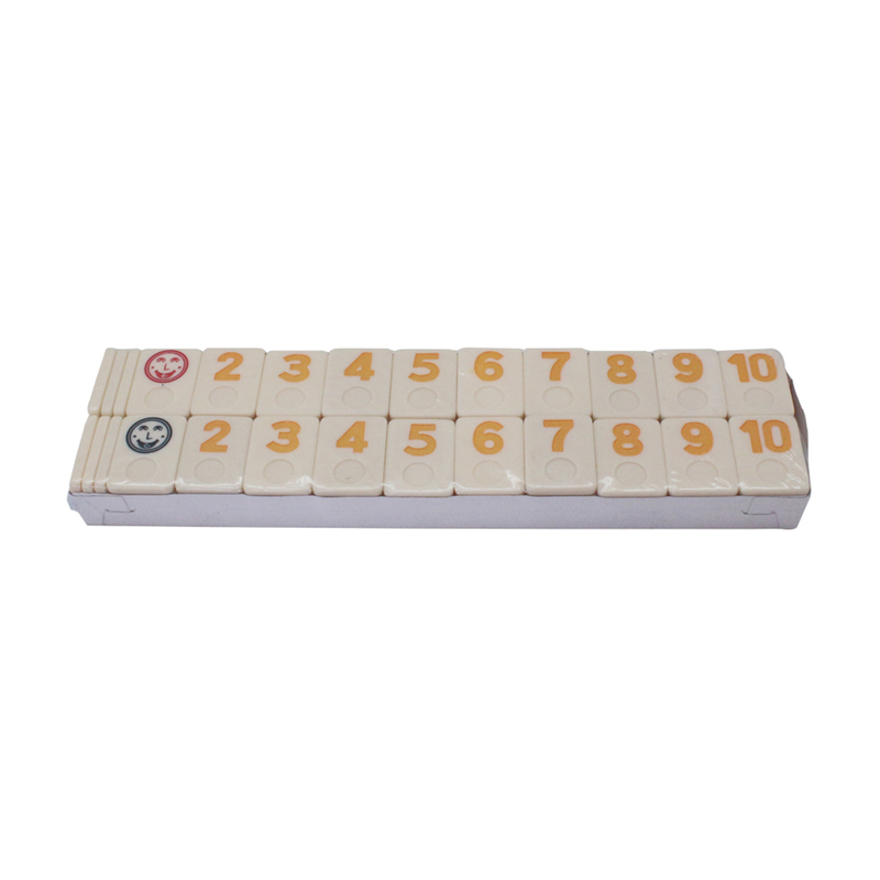 Melamine 106 Rummy Tiles Game Rummy Cube Sets Travel Game Outlasting Color Cards Only