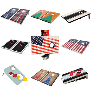 Customize 4'x2'Cornhole Boards Wood Cornhole Game Set Two 8 Cornhole Bags