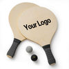 Factory Wholesale Beach Paddle Ball Set Wooden Racket Paddle Game Indoor And Outdoor Yard Tennis Racquet for Family Kids Adults