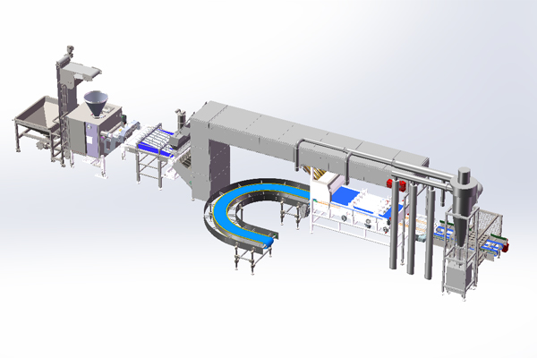 Línea de armadora de hamburguesa
