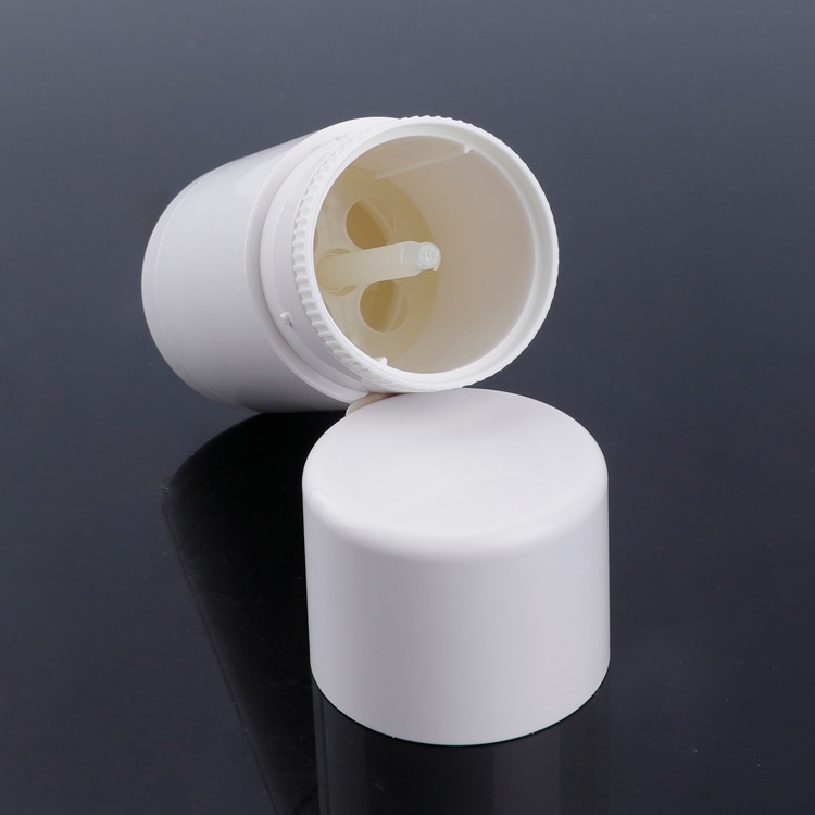 50g Empty Fragrance Antiperspirant Twist Up Refillable White Plastic Deodorant Container,refillable Roll on Deodorant Bottles