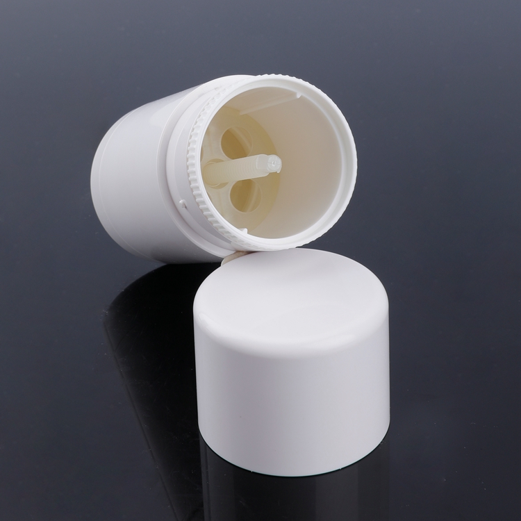 30g 50g 75g Round Shaped White Deodorant Stick Packaging Containers,empty Solid Cleaning Bottle Plastic Deodorant Tube