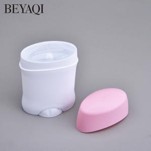 Barra De Desodorante Biodegradable Personalizada Rellena El Contenedor Vacío 30g 50g 75g Barra De Contenedor De Desodorante Vacío De Torsión Blanca Ovalada