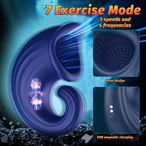 360-Grad-Silikonperlenwickel mit 10-Touch-Vibration