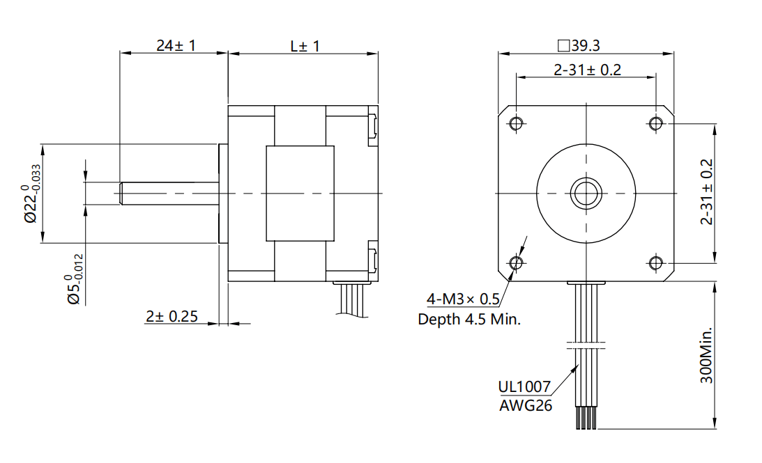 nema 16 trinnmotor