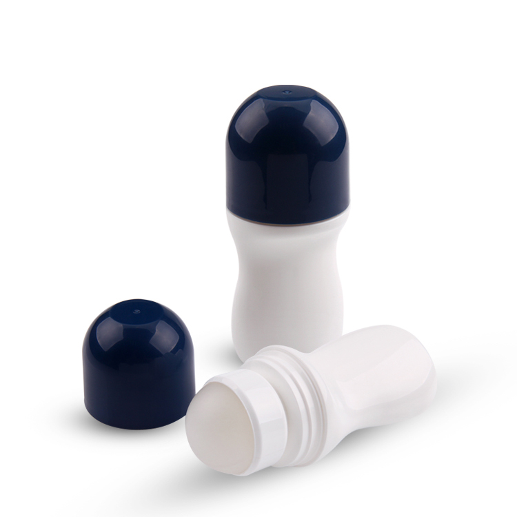 Moda colorida de boa qualidade impressão personalizada 50 ml diâmetro da bola 35 mm multifuncional plástico desodorante creme para os olhos rolo em frasco de perfume vazio