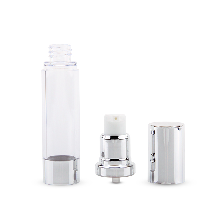 Envase cosmético de embalaje de cuidado personal de último diseño personalizado como Pp Pe 15/20/30Ml botella de bomba de loción sin aire para el cuidado de la piel