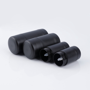 Logo personalizzato e dimensioni 15g 30g 50g 75g Plastica sostituibile Pp Vuoto Nero Ricaricabile Twist Up Girevole Biodegradabile Semplicità Antitraspirante Mini Deodorante Stick Contenitore