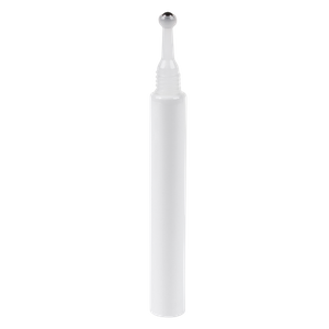 10g Eye Cream Massage Tube Container White Applicator Roll On Eye Cosmetic Tube With One Ball