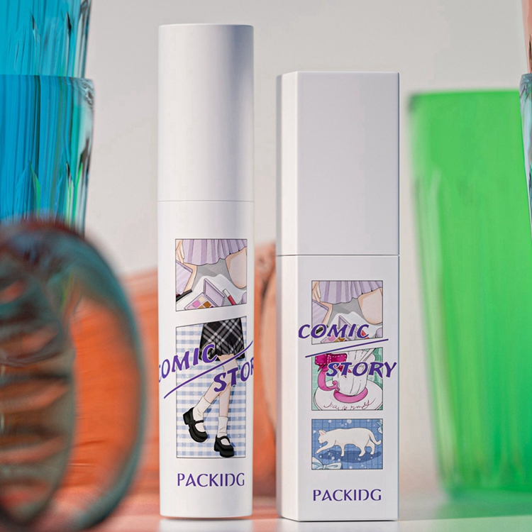 Venta al por mayor de envases cosméticos de etiqueta privada, contenedor de ABS, tubo de muestra gratis personalizado, brillo de labios vacío