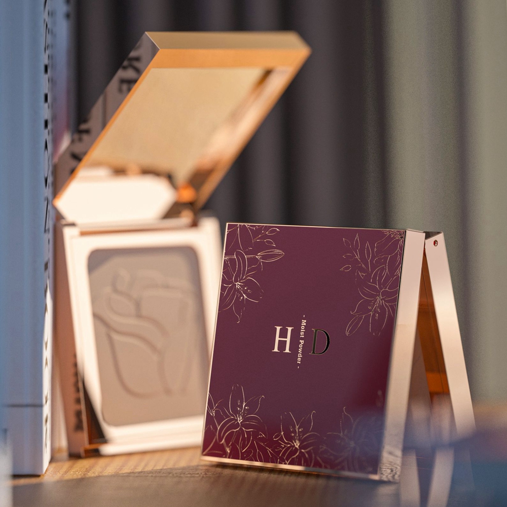 &eacute;tui &agrave; fard &agrave; paupi&egrave;res carr&eacute; en plastique vide