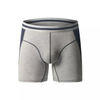 Atmungsaktive, gesplei&szlig;te, zweifarbige Herren-Boxershorts aus Baumwolle